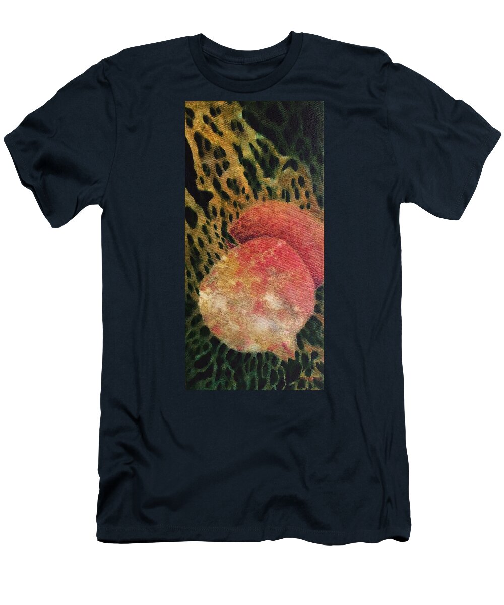 Acrylic Painting T-Shirt featuring the painting Pomegranates by Milly Tseng