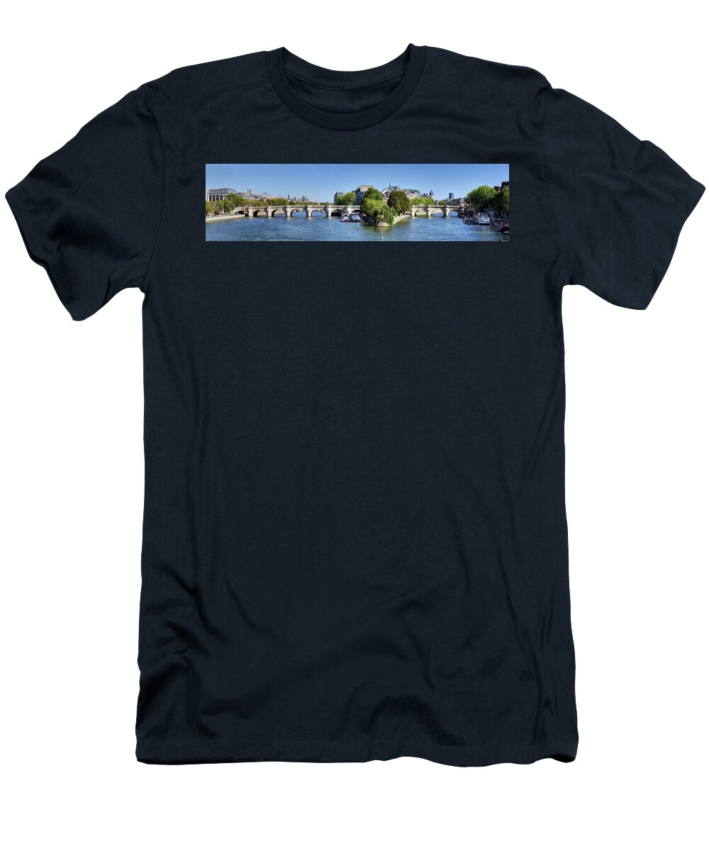 Pont Neuf Paris T-Shirt featuring the photograph Pont Neuf Paris 03 by Weston Westmoreland
