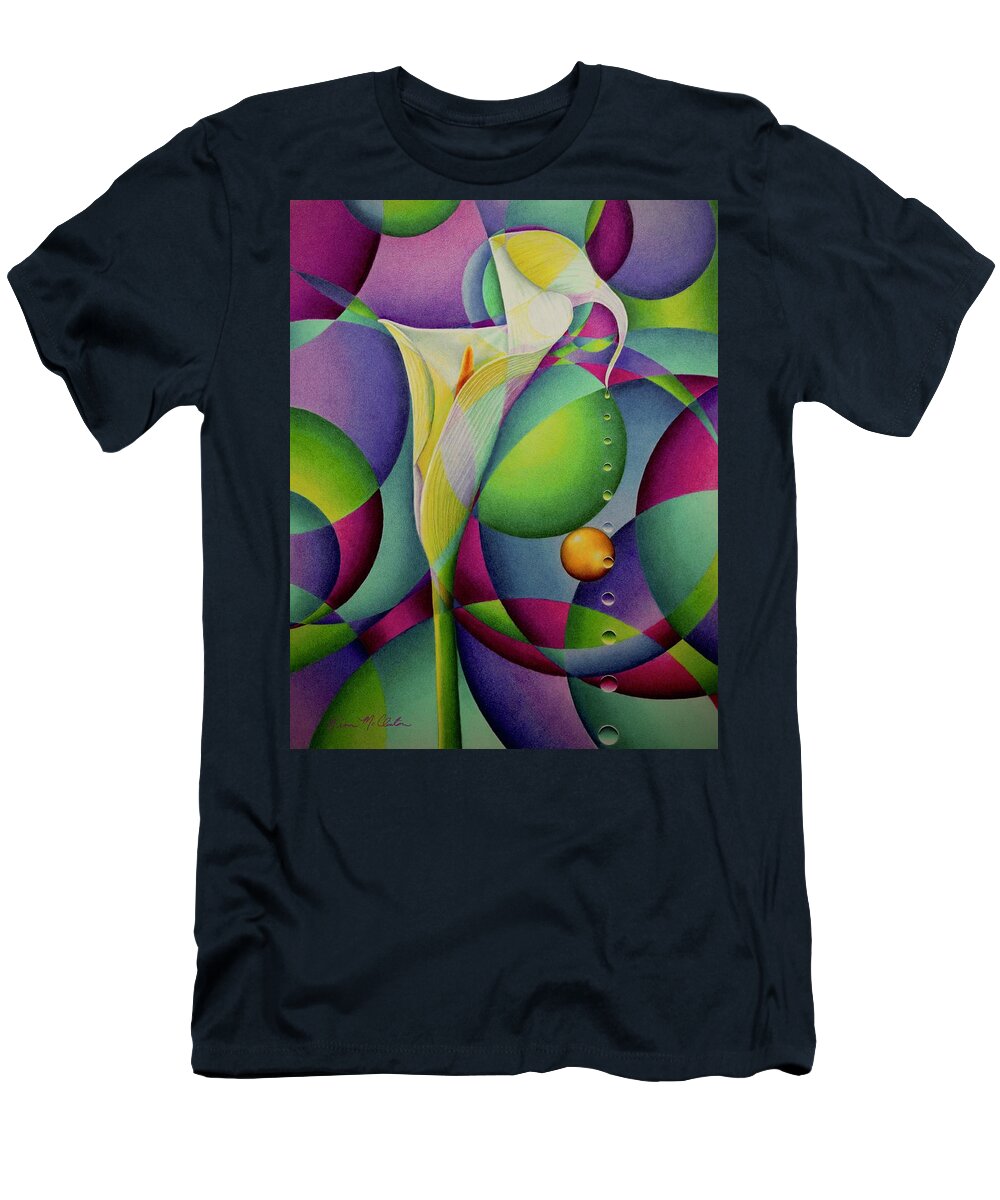 Kim Mcclinton T-Shirt featuring the drawing Rebirth of a Dream by Kim McClinton