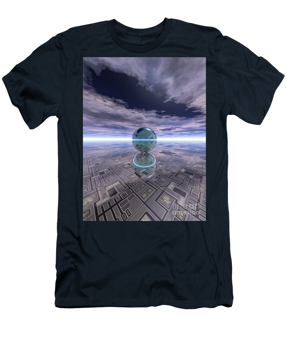 Motherboard T-Shirt featuring the photograph Reflections of Motherboard by Phil Perkins