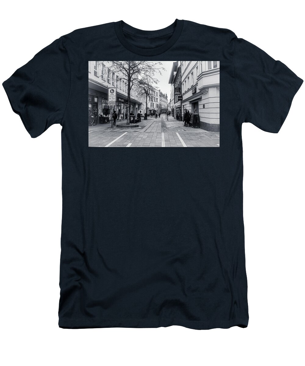 Regensburg T-Shirt featuring the photograph Regensburg Street Scene 004 by James C Richardson