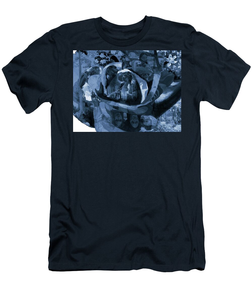 Paul Gauguin T-Shirt featuring the digital art Rose No 1 by David Bridburg