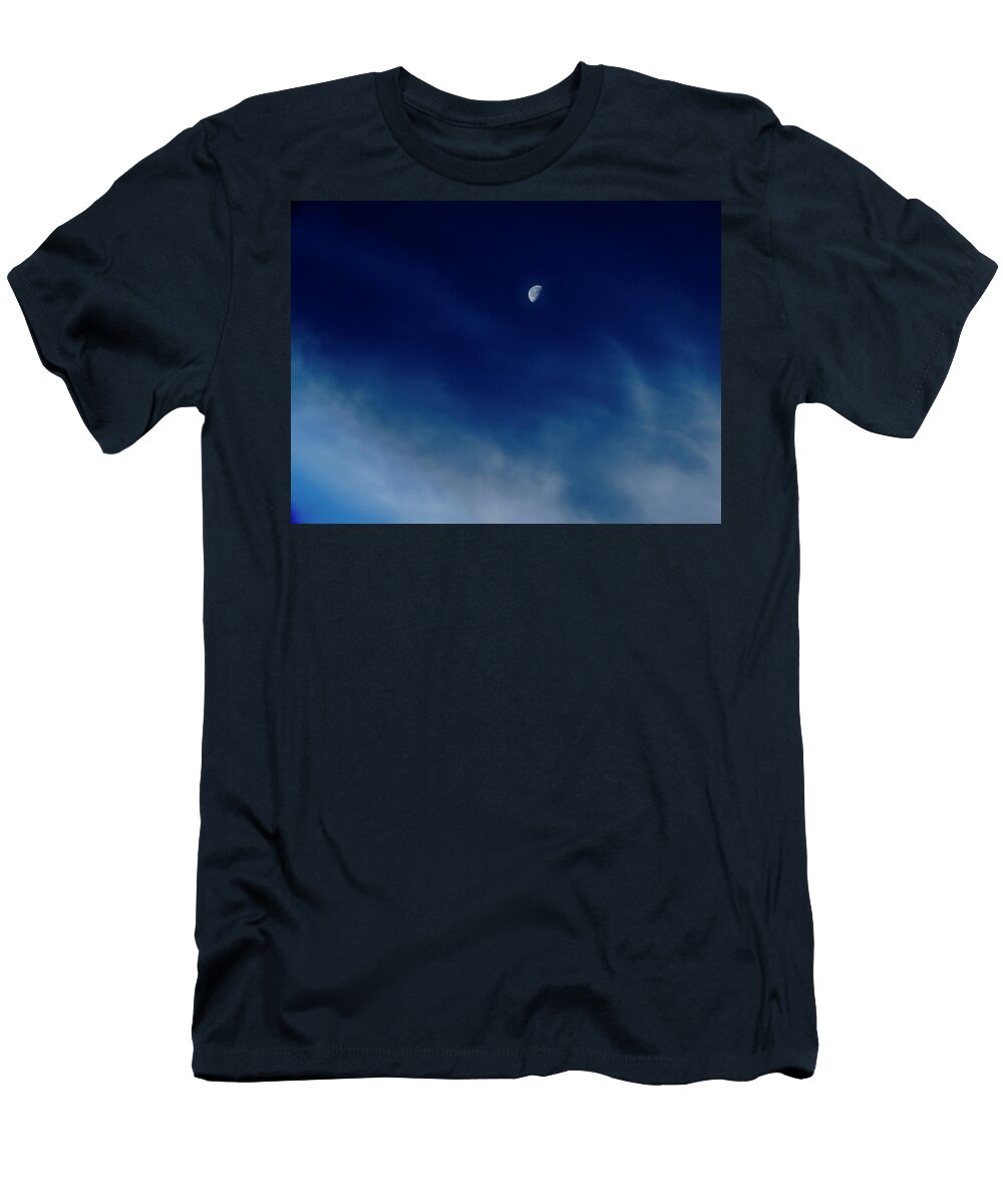 Symbolism T-Shirt featuring the photograph Sagitarrius Waning in Deep Blue by Judy Kennedy