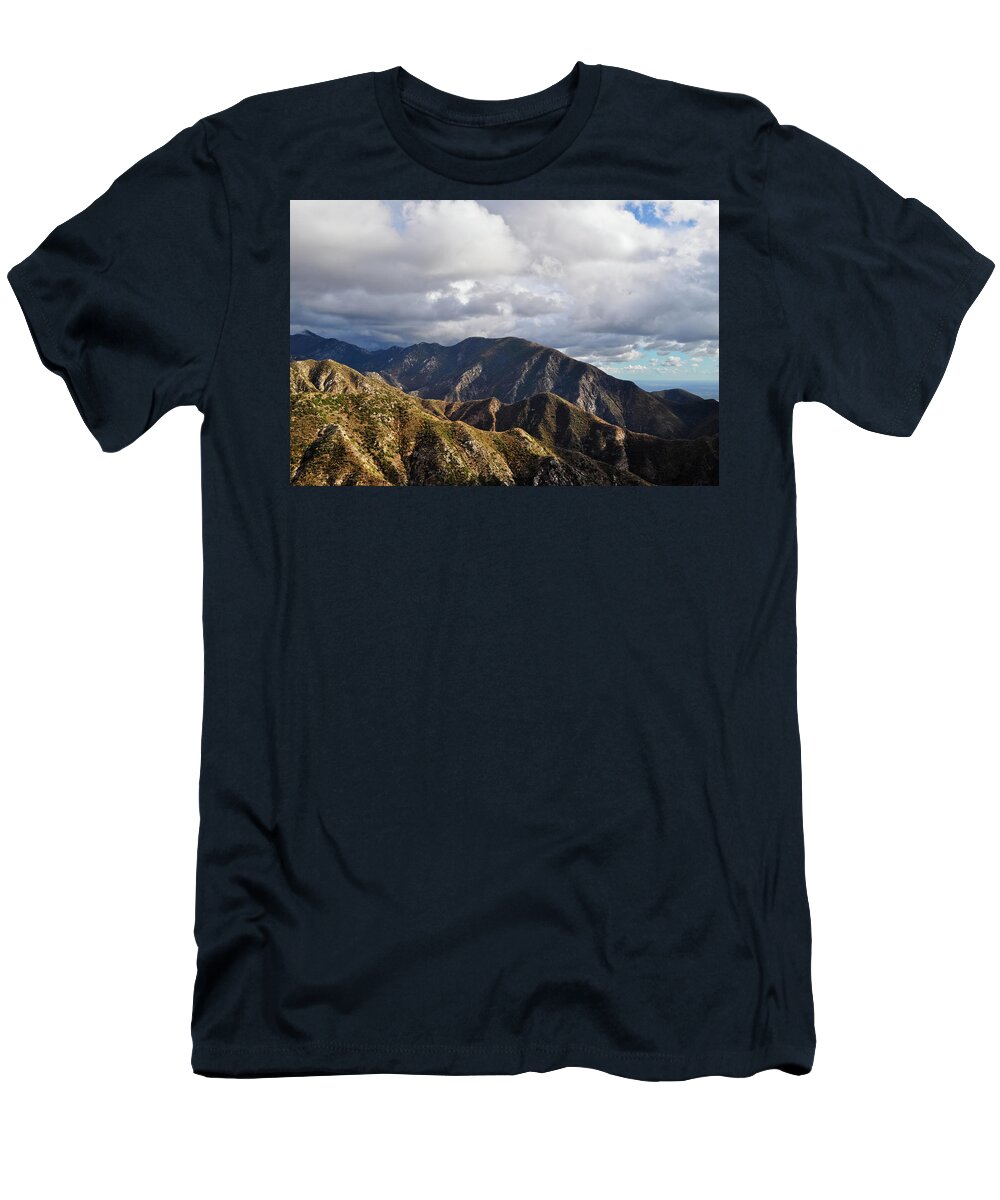 Angeles National Forest T-Shirt featuring the photograph San Gabriel Mountains National Monument Vista by Kyle Hanson