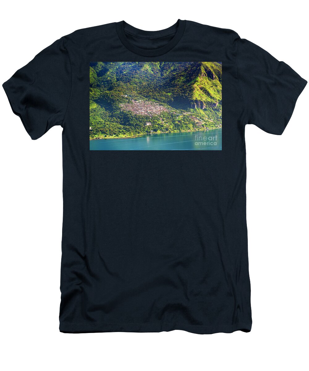 Landscape T-Shirt featuring the photograph San Pablo La Laguna Lake Atitlan by THP Creative