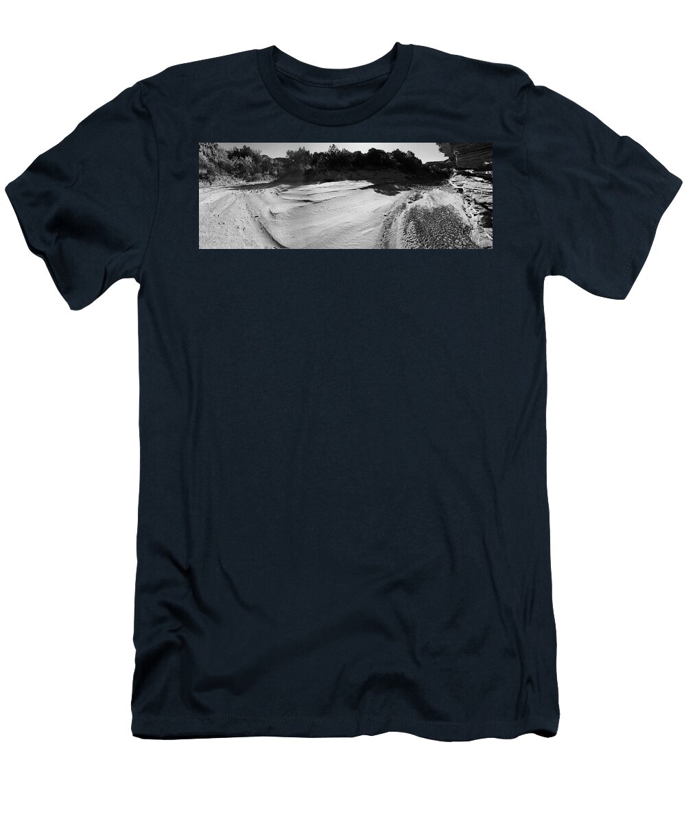 Richard E. Porter T-Shirt featuring the photograph Sand, Caprock Canyons State Park, Texas by Richard Porter