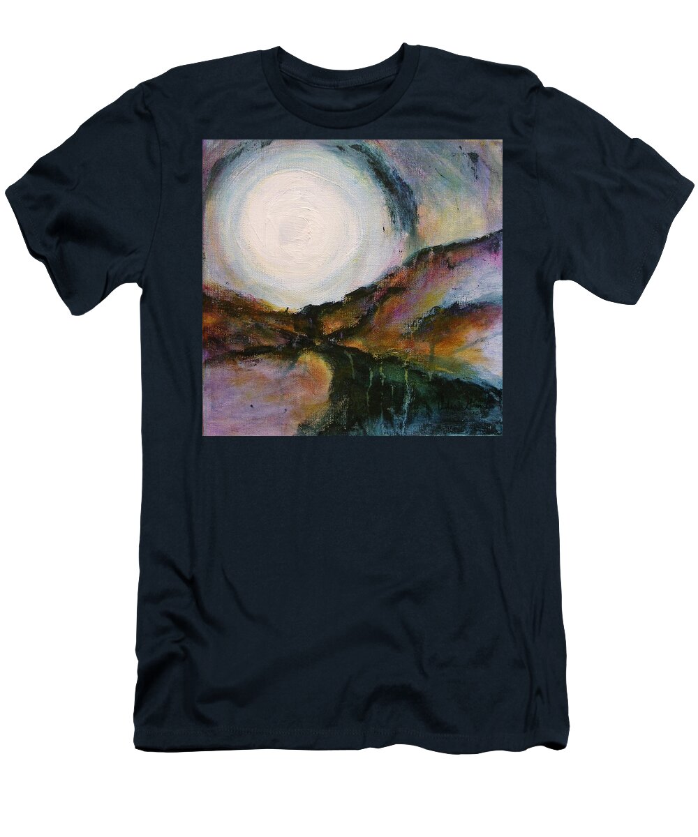 Abstract T-Shirt featuring the painting Seeing The Light by Valerie Greene