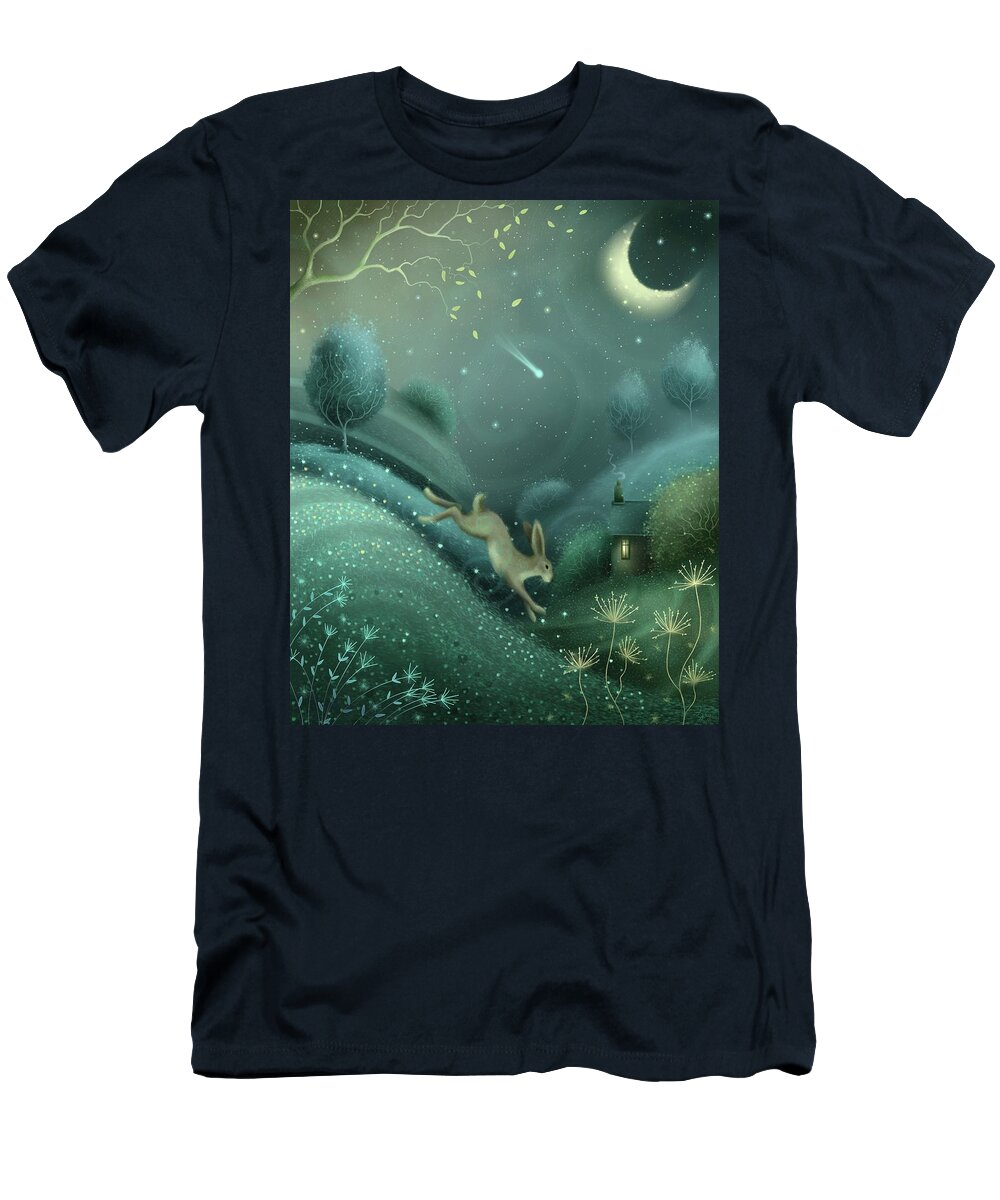 Solstice T-Shirt featuring the painting Shooting Star by Joe Gilronan