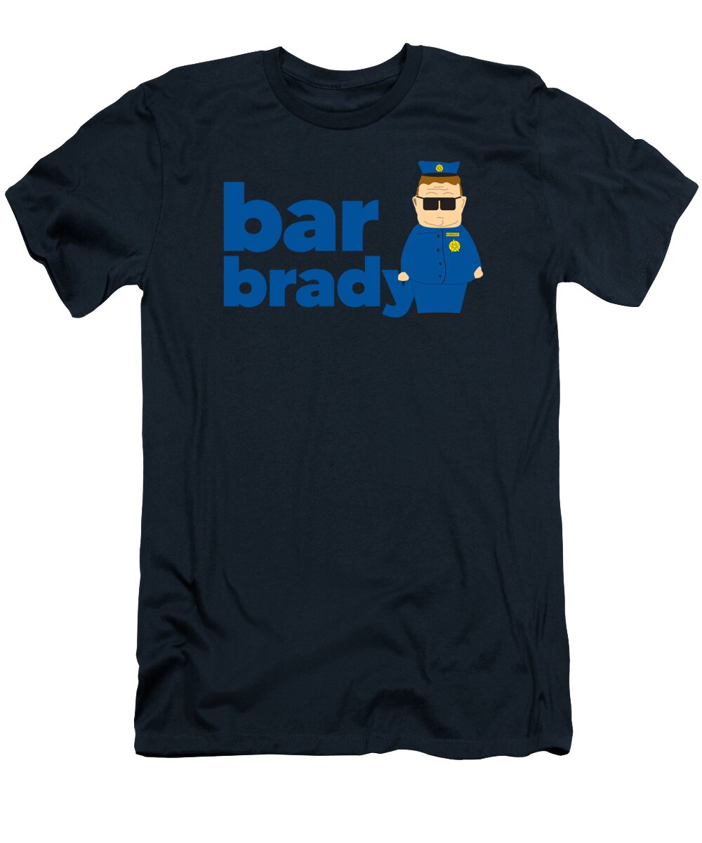 South Park T-Shirt featuring the digital art South Park Barbrady Name by Ula Rivas