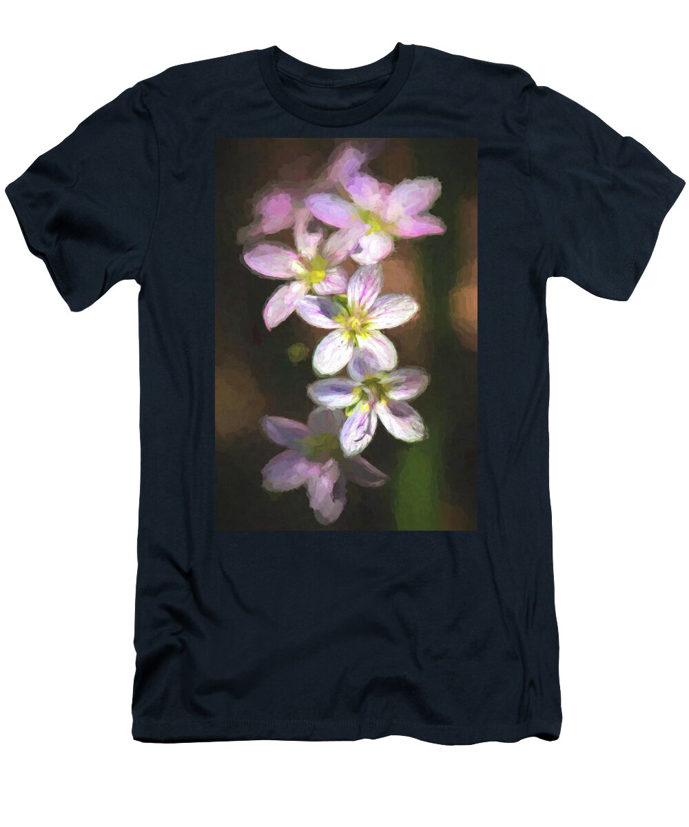 Wildflowers T-Shirt featuring the photograph Spring Beauties by Linda Shannon Morgan