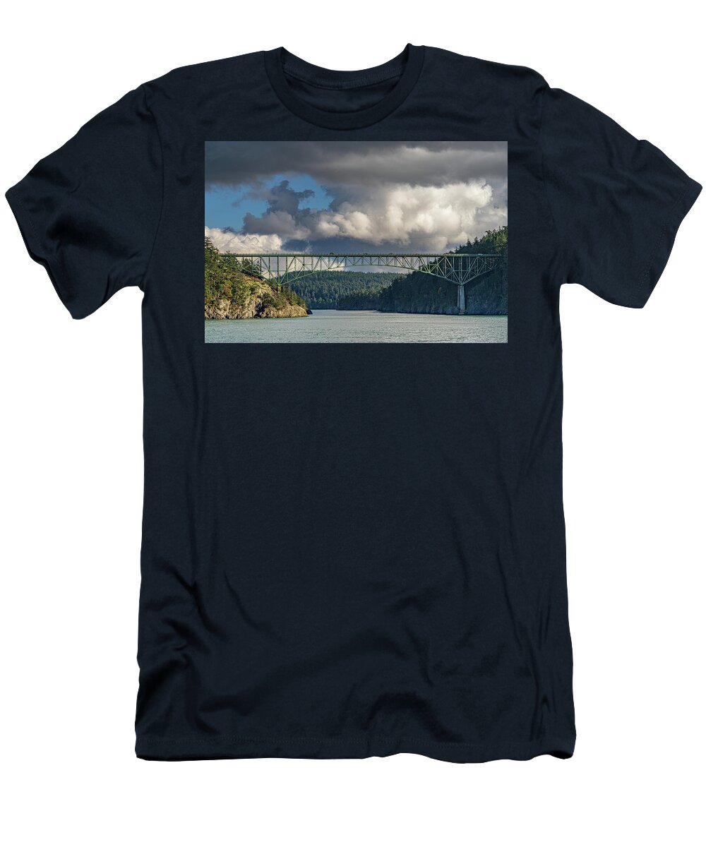 Clouds T-Shirt featuring the photograph Storm clouds over the Pass by Gary Skiff