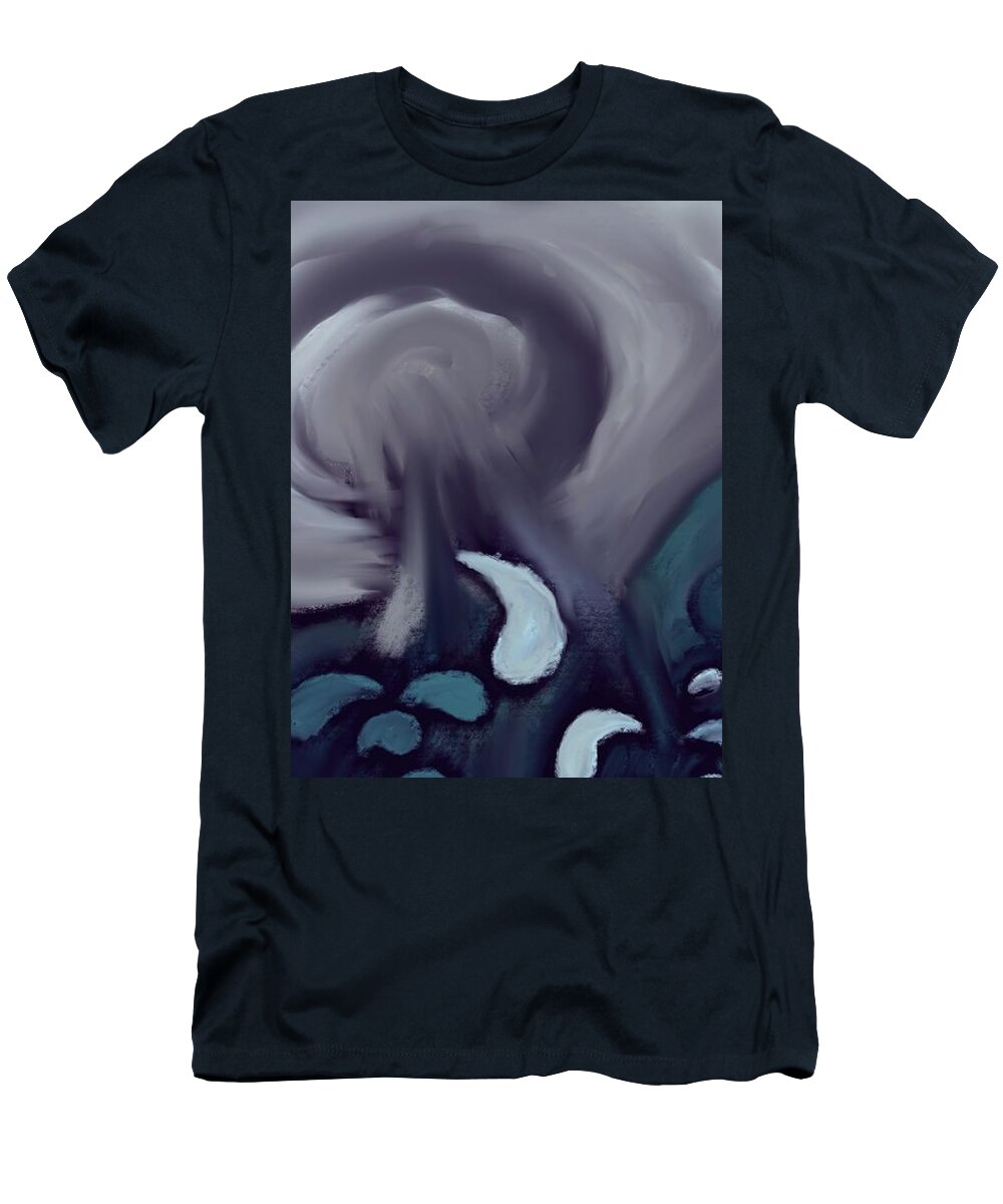 Water T-Shirt featuring the photograph Stormy Waters by Michelle Hoffmann