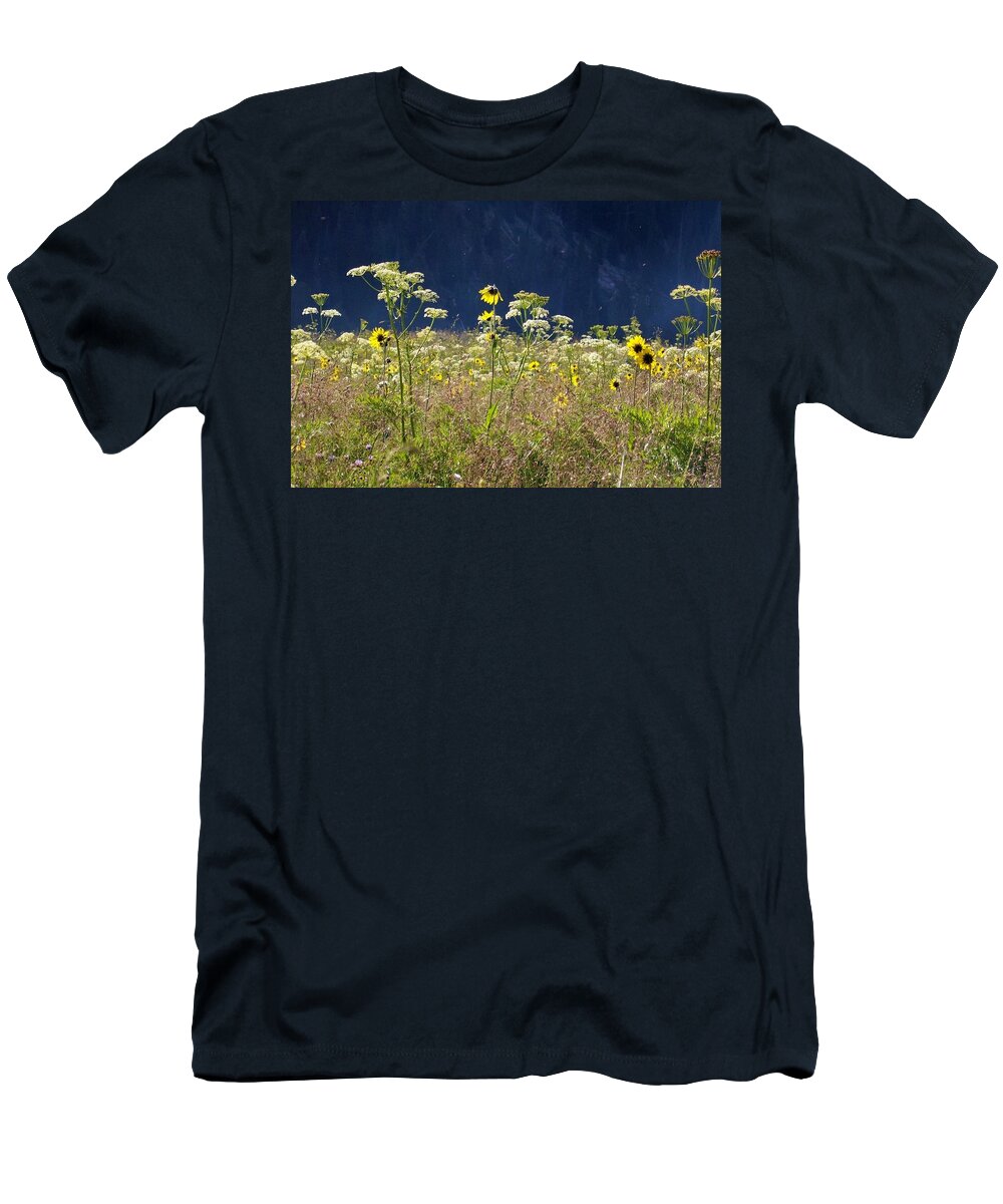 Wildflowers T-Shirt featuring the photograph Tall Wildflowers by Amanda R Wright