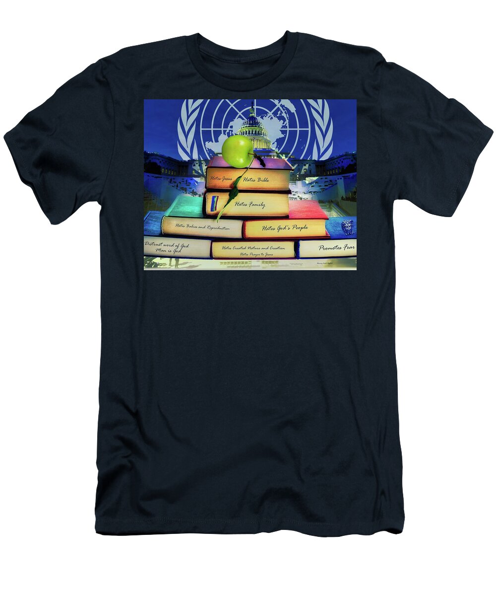 Agenda T-Shirt featuring the digital art The Agenda by Norman Brule