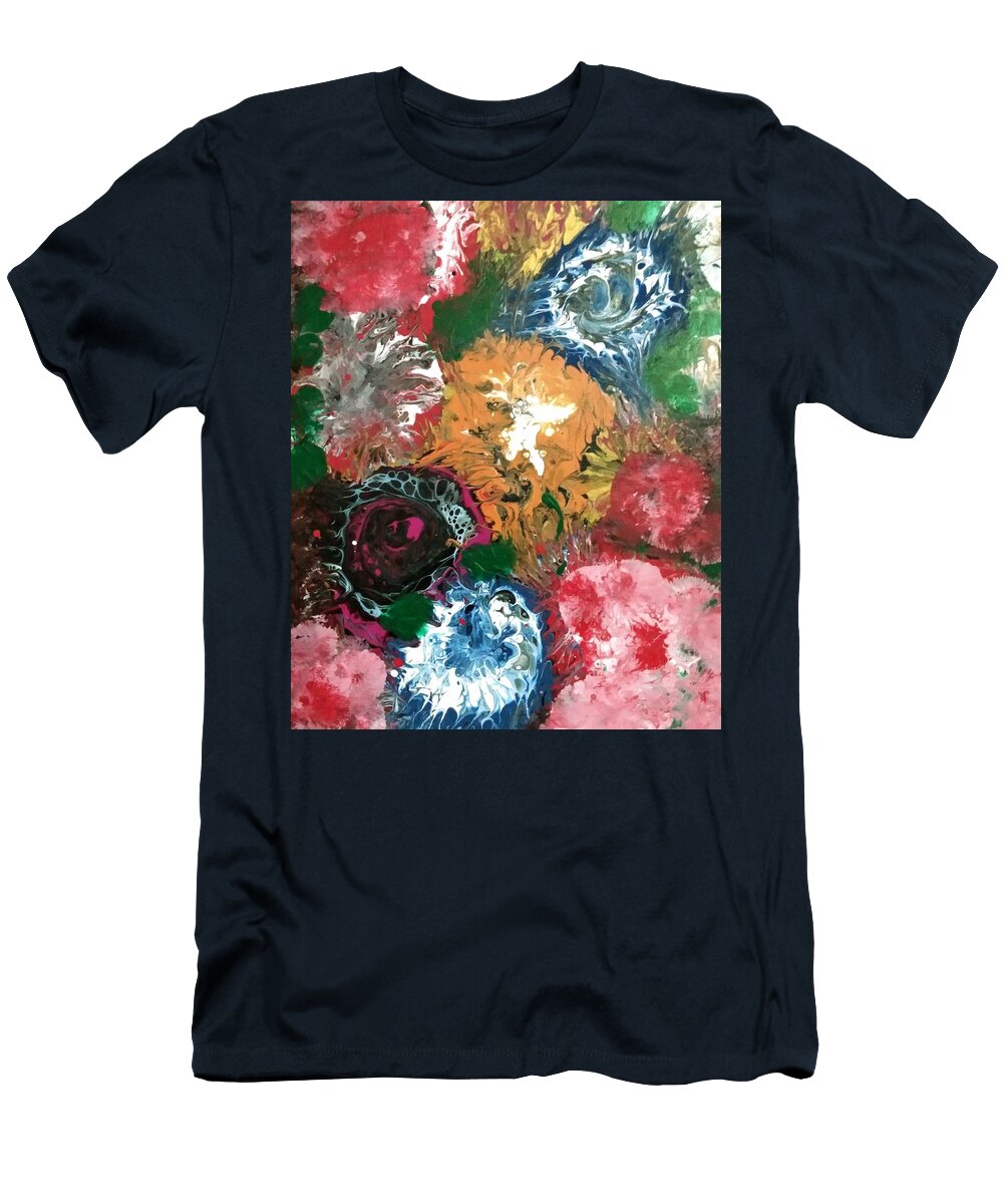 Garden T-Shirt featuring the painting The Garden by Anna Adams