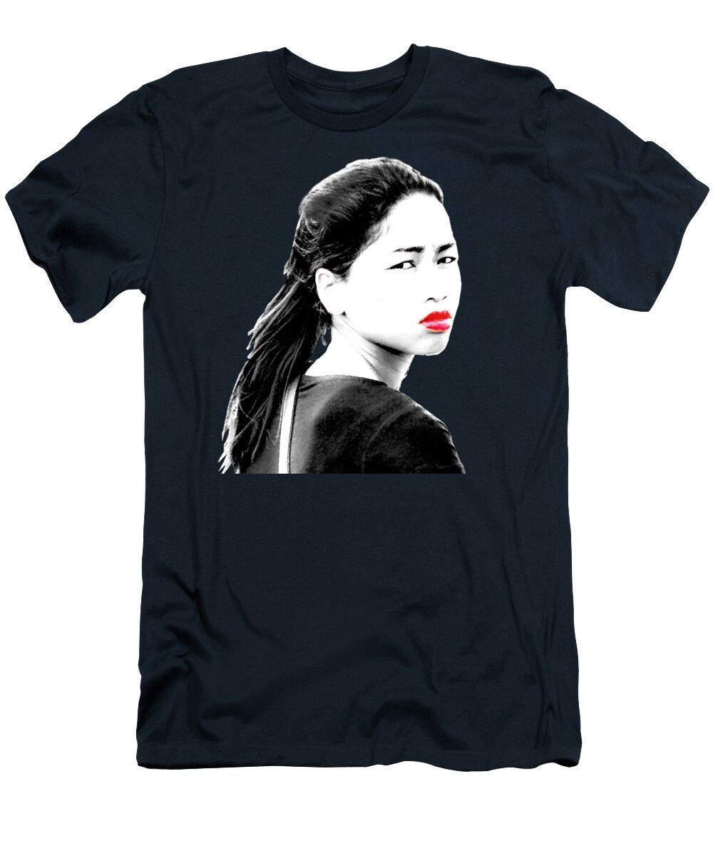 Asian T-Shirt featuring the photograph The girl of the Mekong by Worldwide Photography