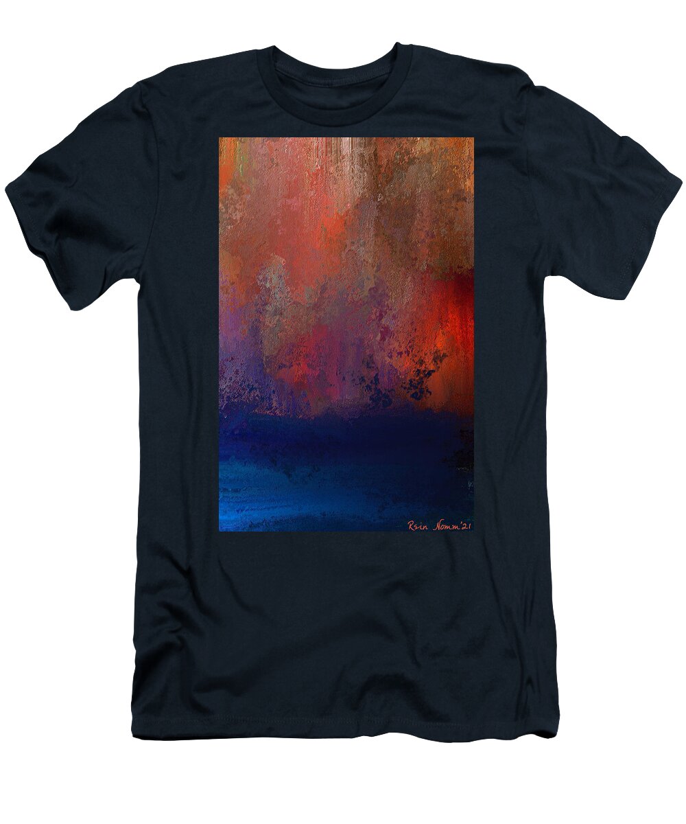  T-Shirt featuring the digital art The Maelstrom Within by Rein Nomm
