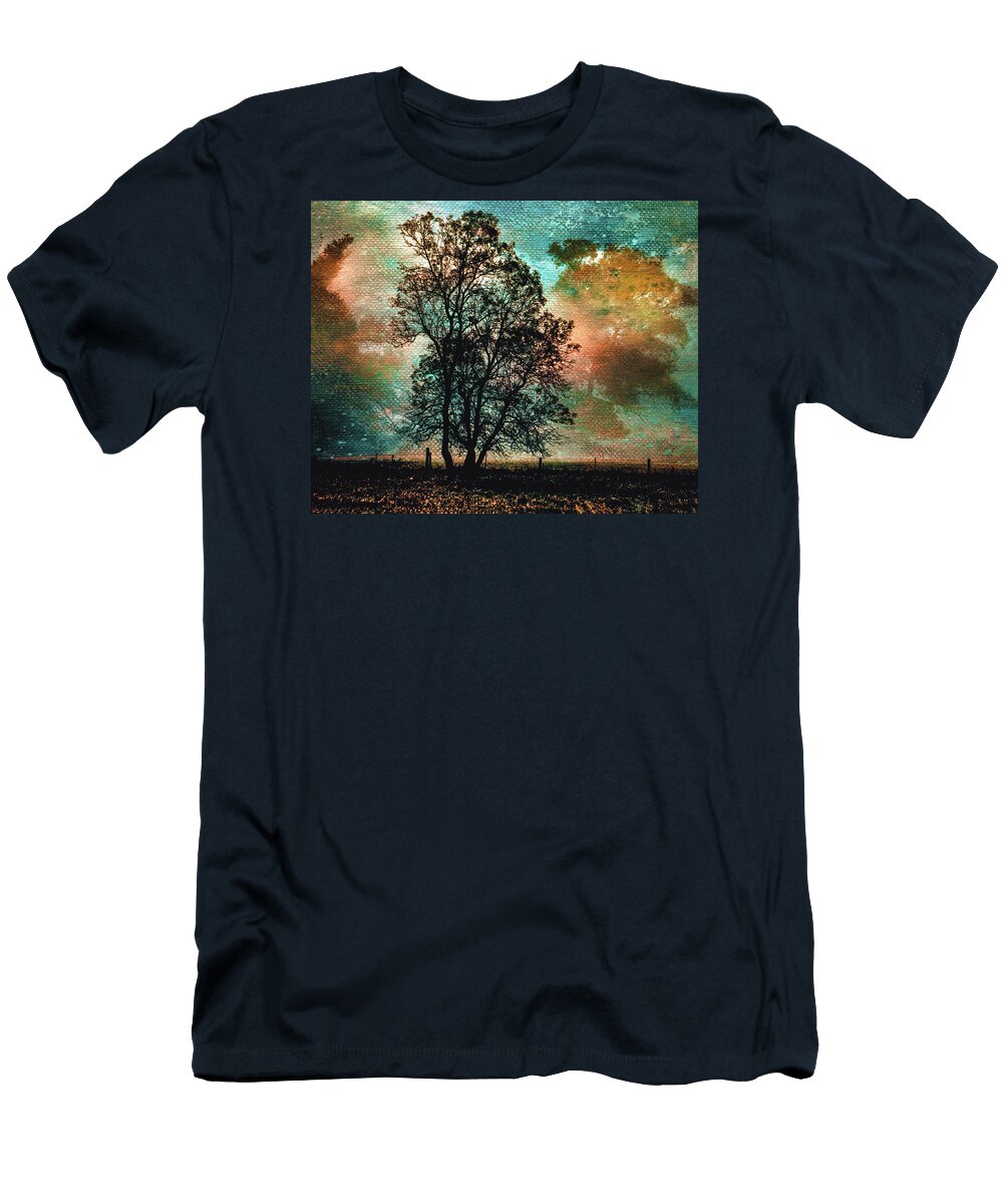 Veil Of Daybreak T-Shirt featuring the photograph The Veil of Daybreak by Susan Maxwell Schmidt