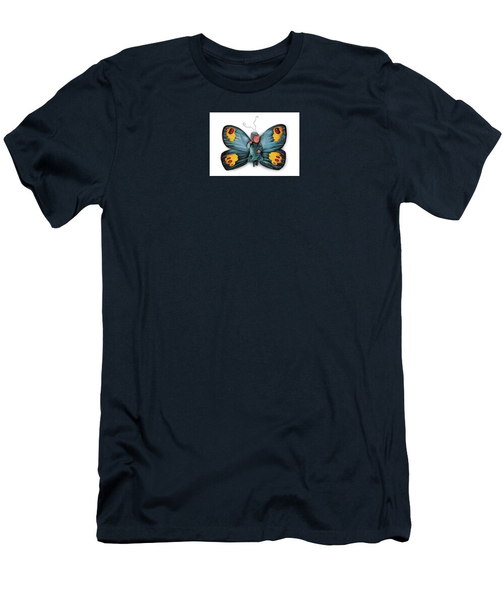 Butterfly T-Shirt featuring the photograph Tiny Butterfly #7 by Anne Geddes