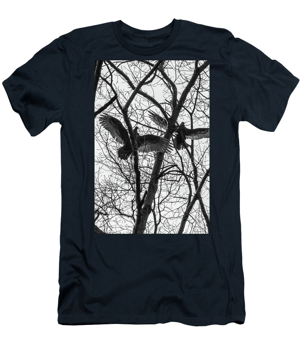 Medford T-Shirt featuring the photograph Turkey buzzards by Louis Dallara