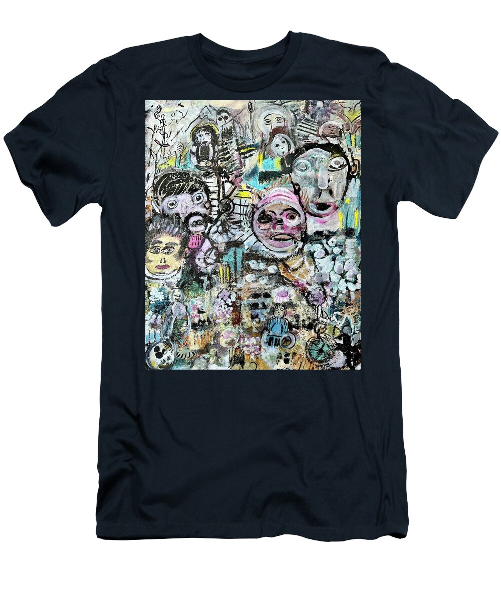  T-Shirt featuring the painting Women of Ukraine by Tommy McDonell