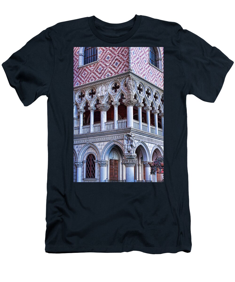 Venetian Palazzo T-Shirt featuring the photograph Venetian Palazzo architectural detail, Las Vegas by Tatiana Travelways
