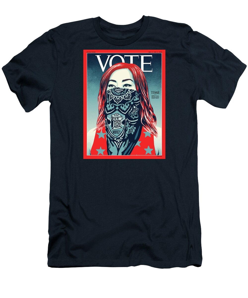 2020 Us Presidential Election T-Shirt featuring the photograph Vote 2020 by Illustration by Shepard Fairey for TIME
