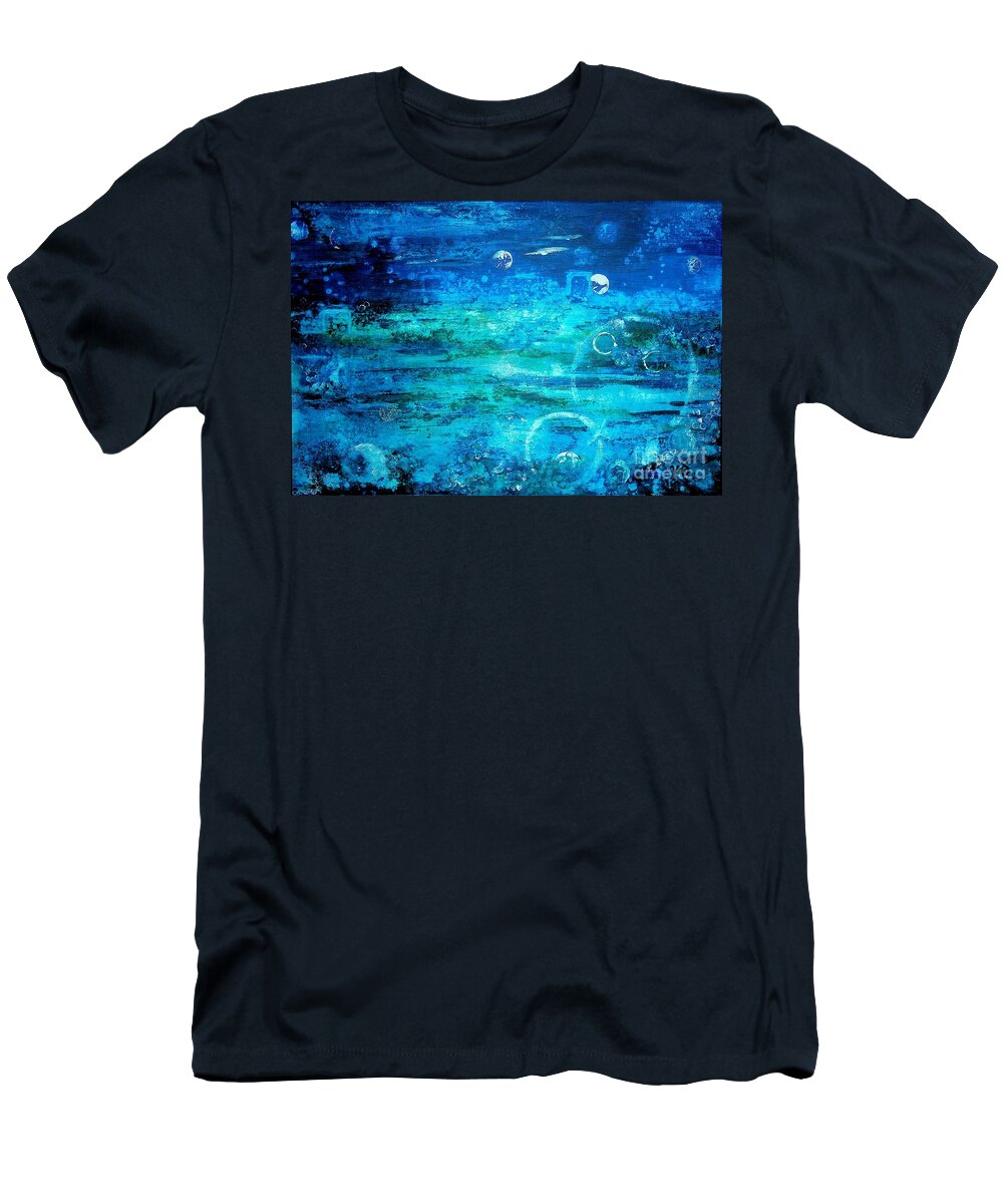 Abstract T-Shirt featuring the painting What I see by Valerie Shaffer