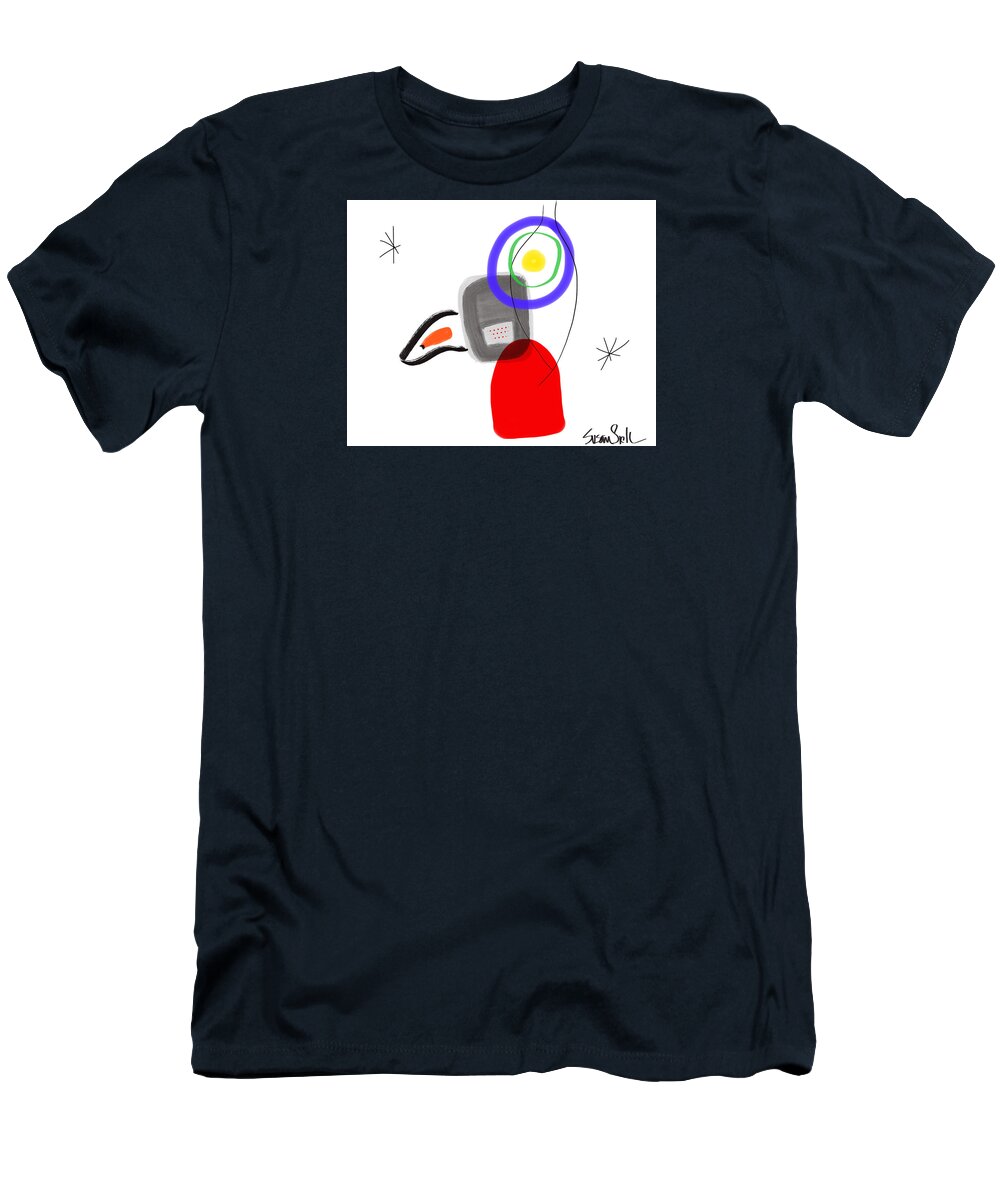 Susan Fielder Art T-Shirt featuring the digital art Where's the Beak by Susan Fielder
