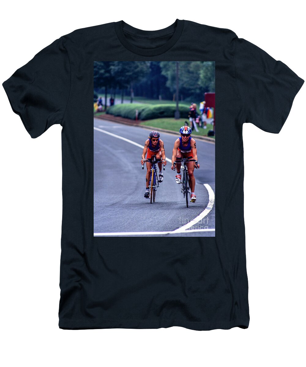 Andrea Ratkovic T-Shirt featuring the photograph Women's Pro Duathlon in Georgia in 2002 by William Kuta