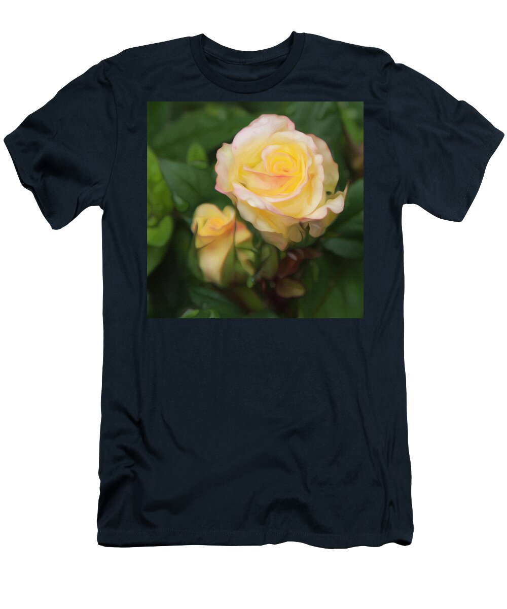 Yellow Rose T-Shirt featuring the photograph Yellow Rose by Theresa Tahara
