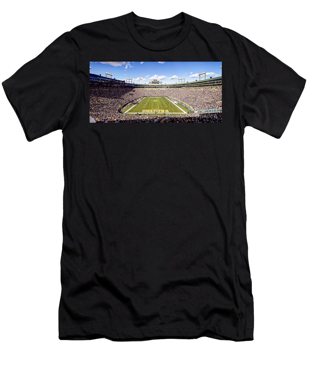 National T-Shirt featuring the photograph 0809 Lambeau Field by Steve Sturgill