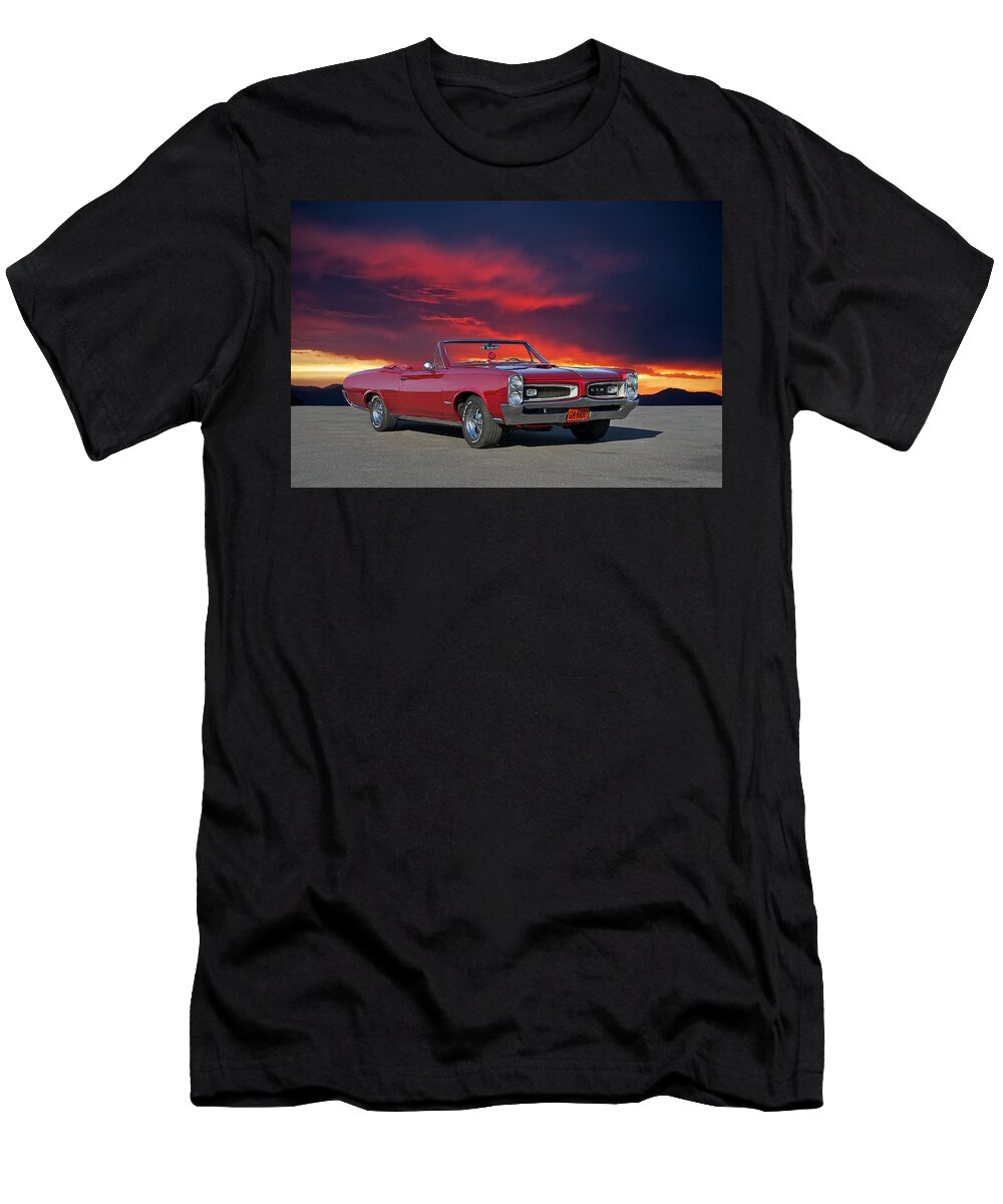 Alloy T-Shirt featuring the photograph 1966 Pontiac GTO Convertible by Dave Koontz