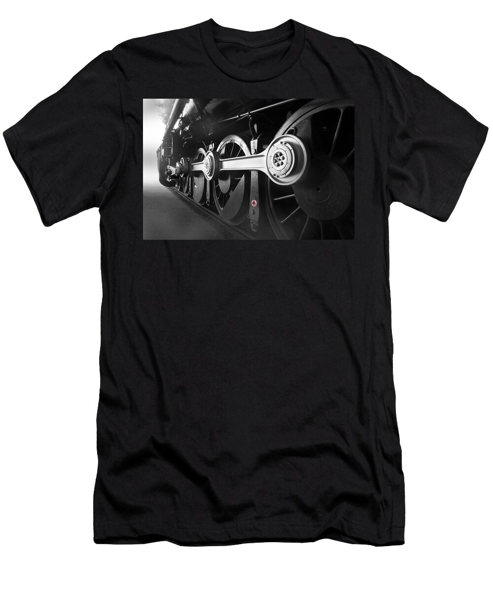 Transportation T-Shirt featuring the photograph Big Wheels by Mike McGlothlen