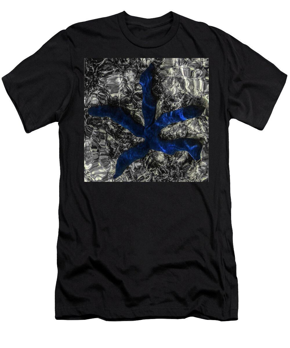 Blue Starfish T-Shirt featuring the photograph Blue Starfish by Eye Olating Images