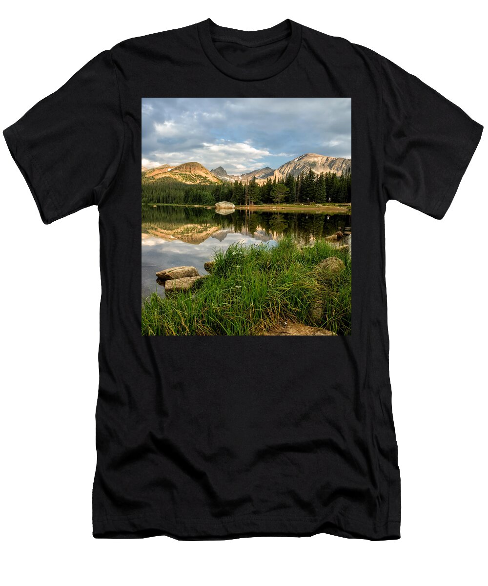 Brainard Lake T-Shirt featuring the photograph Brainard lake reflections #1 by Ronda Kimbrow