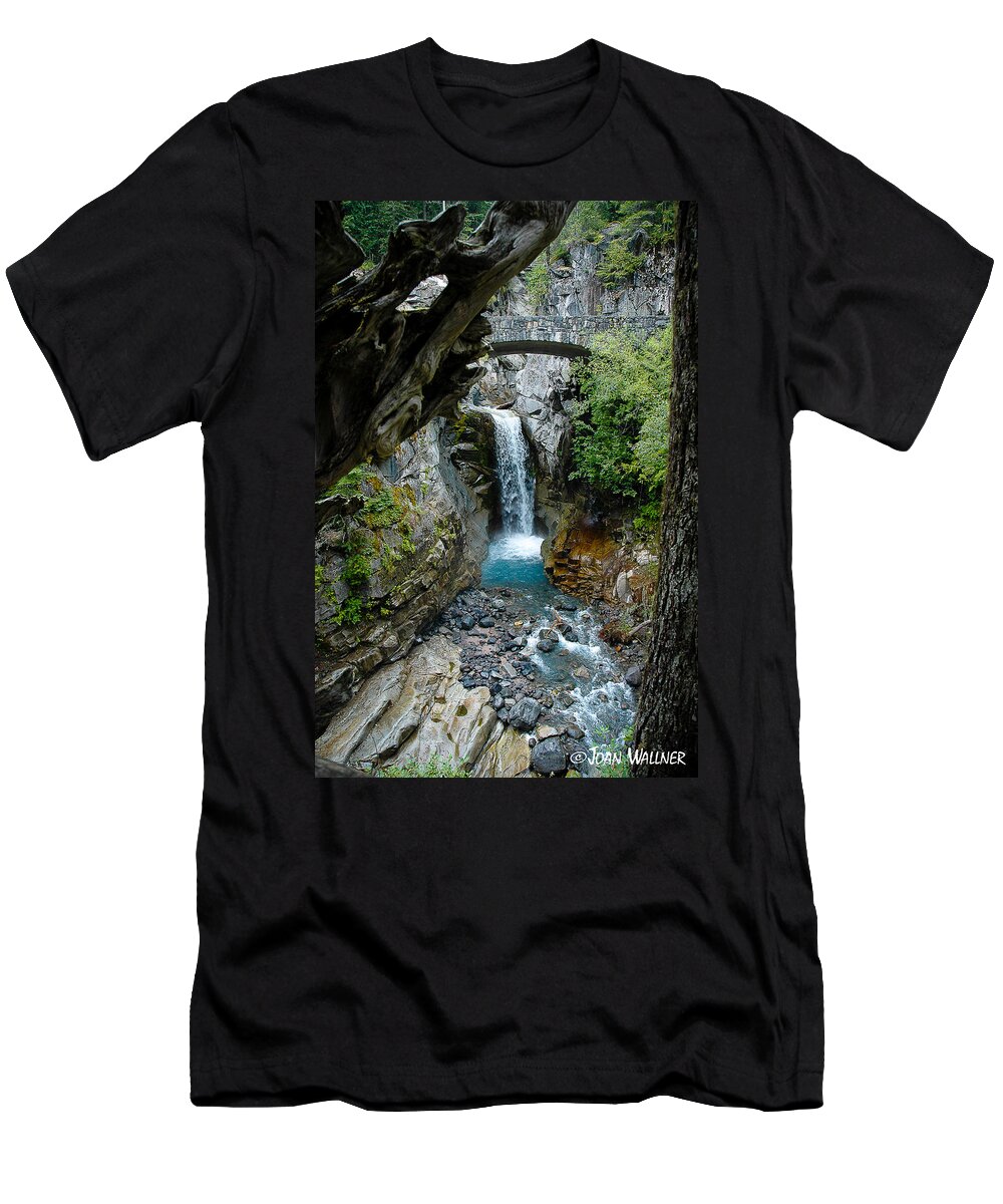 Christine Falls T-Shirt featuring the photograph Christine Falls #1 by Joan Wallner