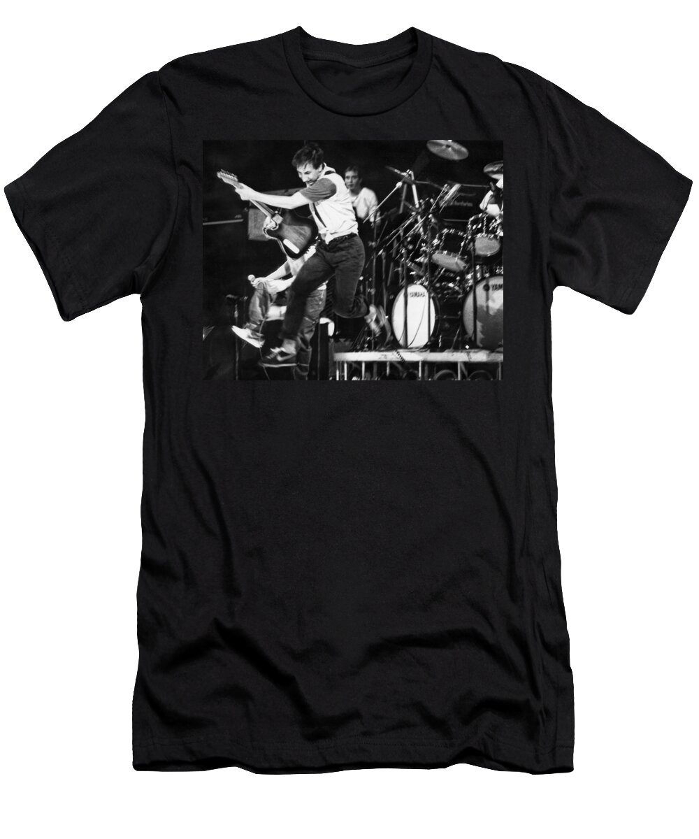 Pete Townshend T-Shirt featuring the photograph Classic Pete Jump by Jurgen Lorenzen