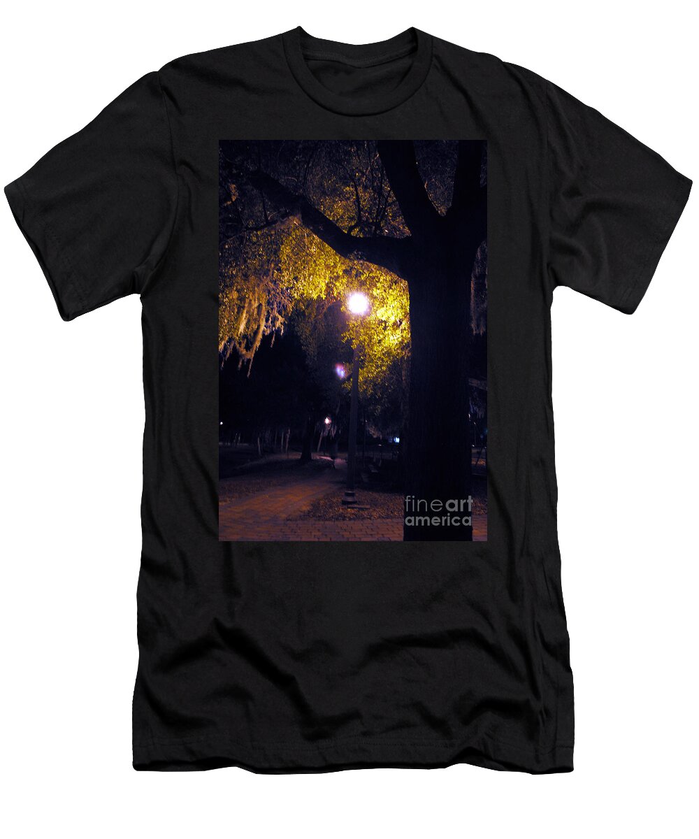 Davenport T-Shirt featuring the photograph Davenport at Night #2 by George D Gordon III