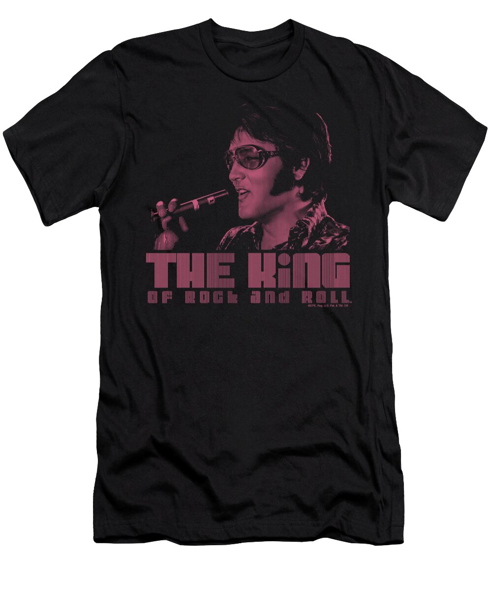  T-Shirt featuring the digital art Elvis - The King by Brand A