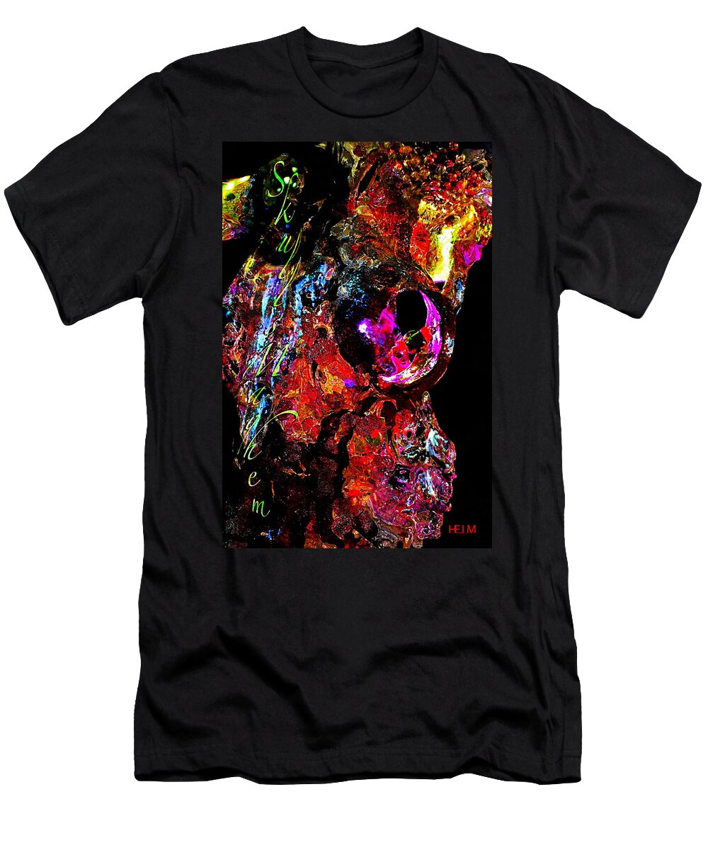 Skulls T-Shirt featuring the photograph Glassy Eyed #1 by Mayhem Mediums