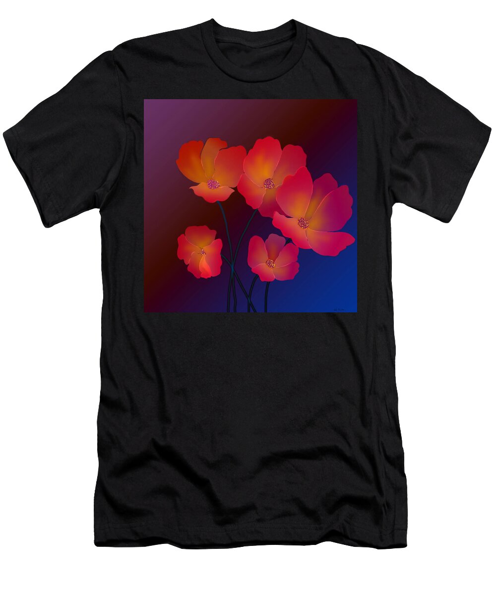 Glorious Greeting Cards T-Shirt featuring the digital art Glorious by Latha Gokuldas Panicker