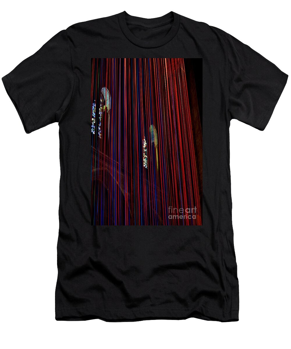 Grace Cathedral T-Shirt featuring the photograph Grace Cathedral with Ribbons by Dean Ferreira