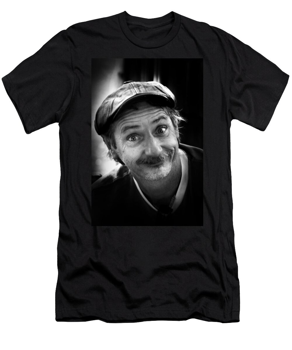 Kelly Hazel T-Shirt featuring the photograph Happy Man #1 by Kelly Hazel