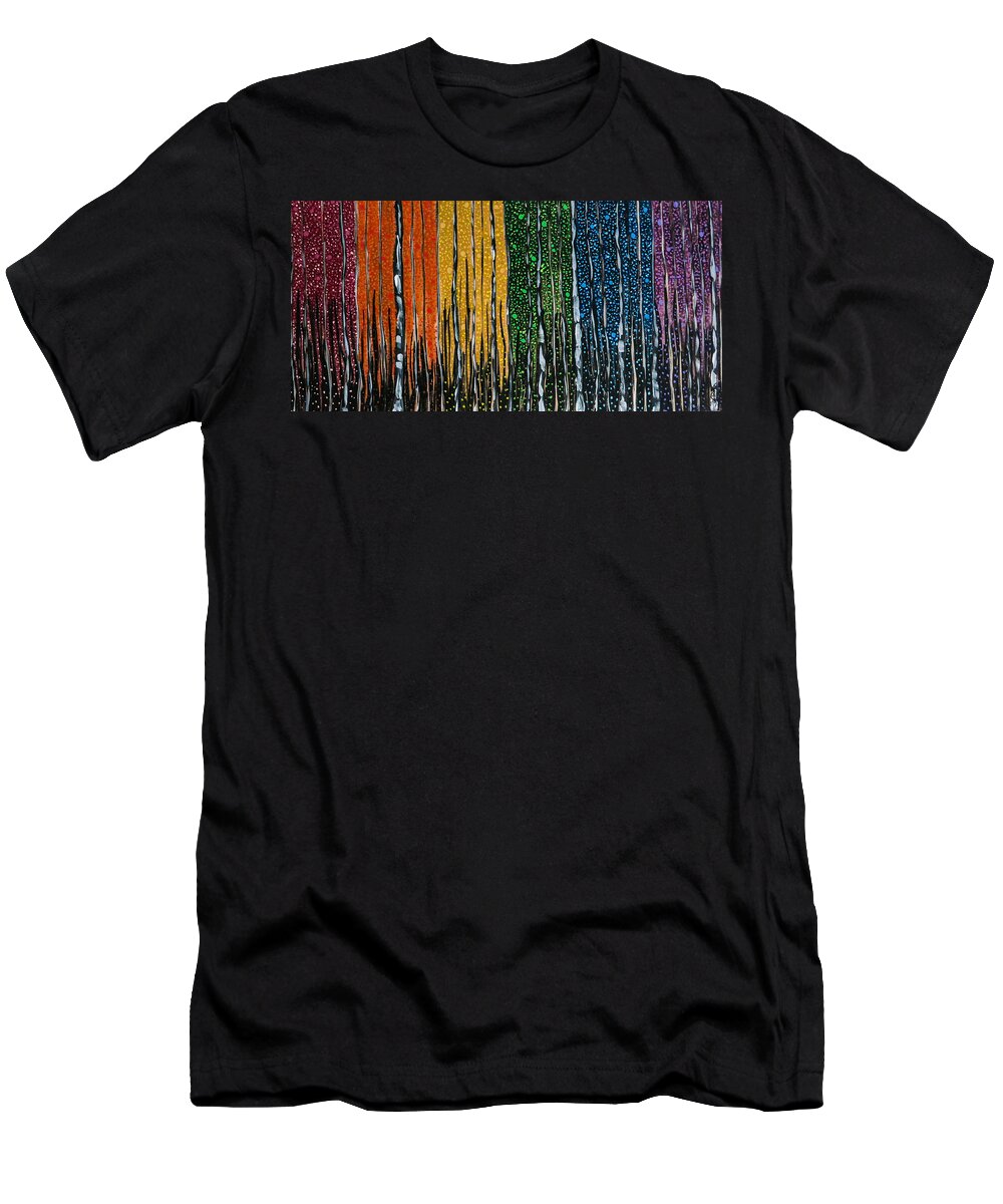 Contemporary T-Shirt featuring the painting I'm On Your Side by Joel Tesch