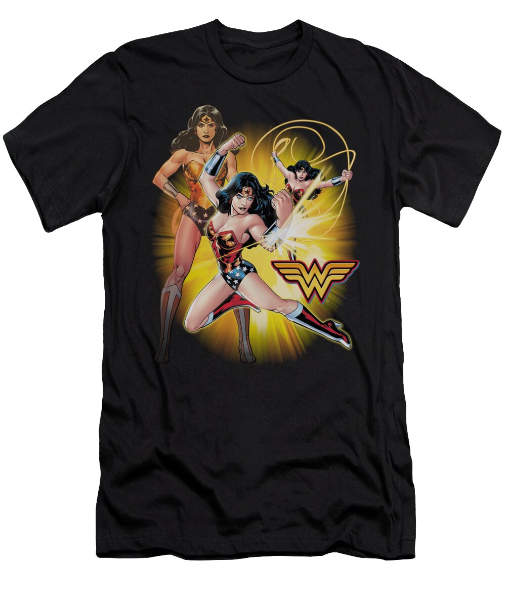  T-Shirt featuring the digital art Jla - Wonder Woman by Brand A