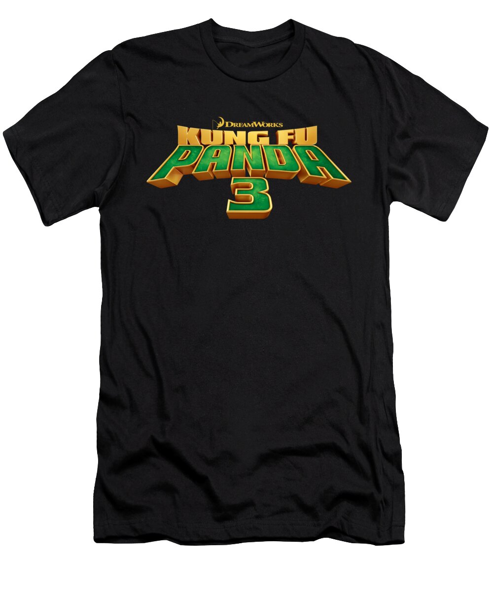  T-Shirt featuring the digital art Kung Fu Panda - Logo by Brand A