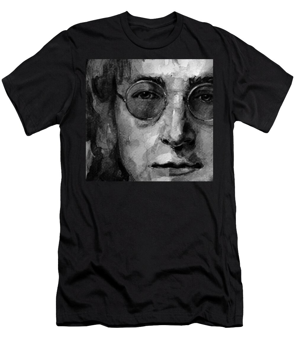 John Lennon T-Shirt featuring the painting Lennon #2 by Laur Iduc