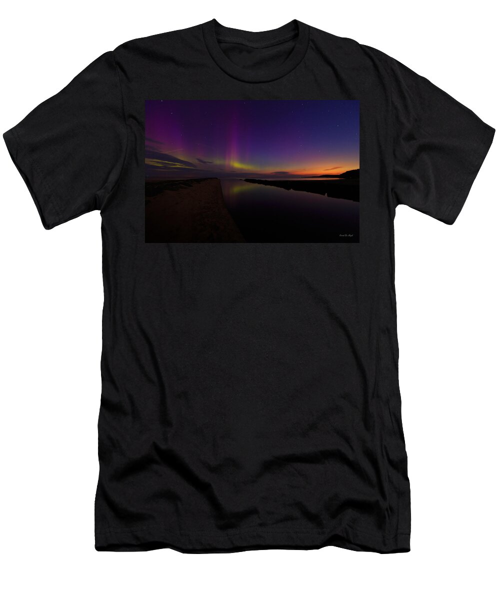 Aurora T-Shirt featuring the photograph Magic on the Lake #1 by Everet Regal
