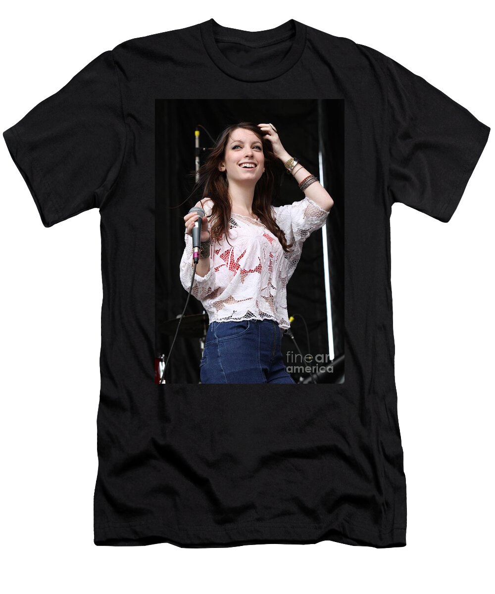 Singer T-Shirt featuring the photograph Sister Sparrow and the Dirty Birds - Arleigh Kincheloe #6 by Concert Photos
